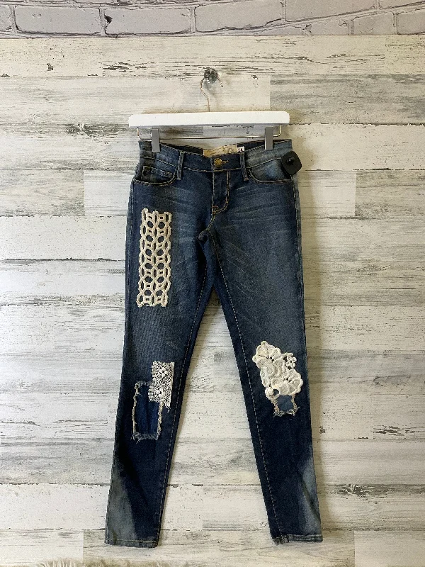 Jeans Skinny By Free People In Blue Denim, Size: 0 Luxurious Women's High -  end