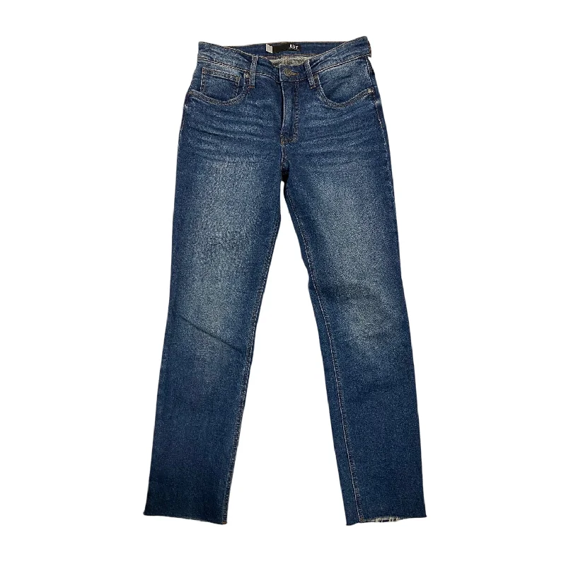 Jeans Straight By Kut In Blue Denim, Size: 4l Sharp Women's Italian