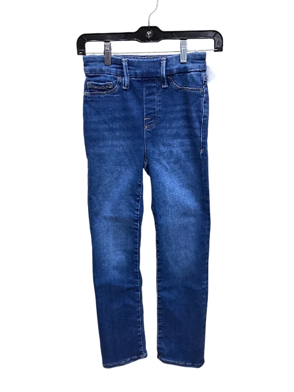 Jeans Skinny By Good American In Blue Denim, Size: 0 Sophisticated Women's 