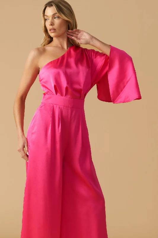 DOWN MEMORY LANE WOVEN SATIN JUMPSUIT Rugged Women's Outdoor 