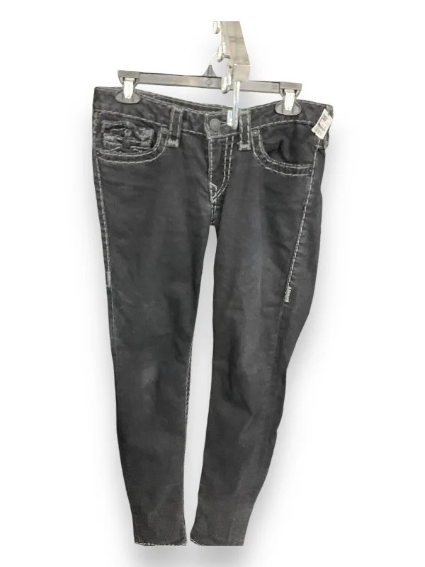 Jeans Straight By True Religion In Black, Size: 10 Elegant Women's 