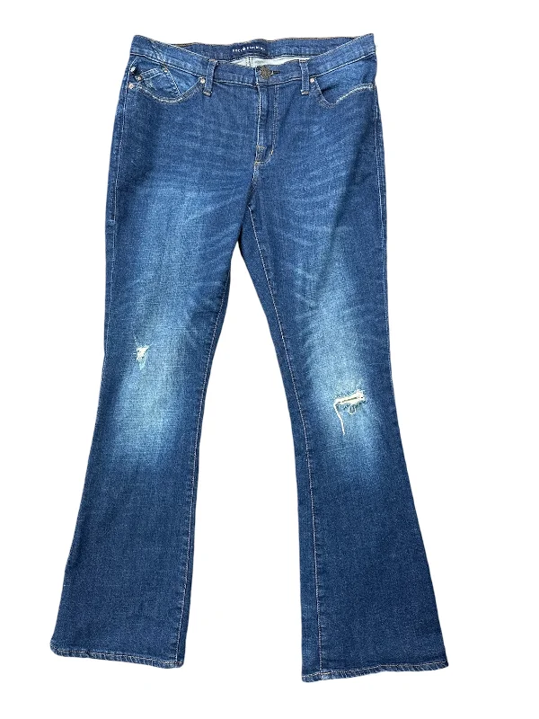 Jeans Flared By Rock And Republic In Blue Denim, Size: 16 Unique Women's Upcycled