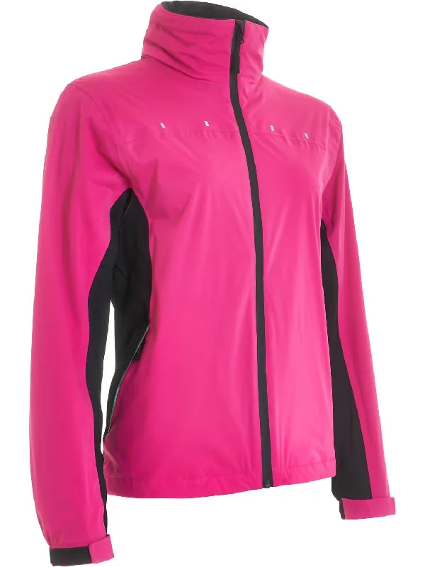 Women Swinley Rain Jacket In Powerpink Country