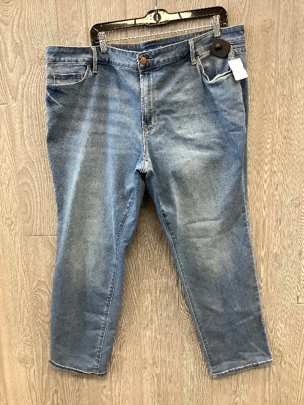 Jeans Straight By Old Navy In Blue, Size: 22 Relaxed Women's Beachy