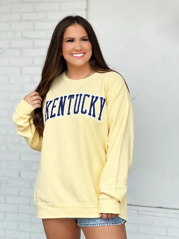 Kentucky Colorful Sweatshirt- Yellow (FINAL SALE) Sophisticated Women's Tailored