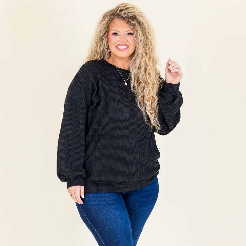 Fresh For You Top, Black Sharp Women's Italian