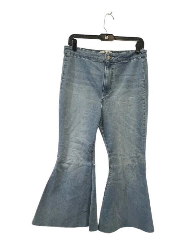Jeans Flared By We The Free In Blue Denim, Size: 8 Athletic Women's High - 