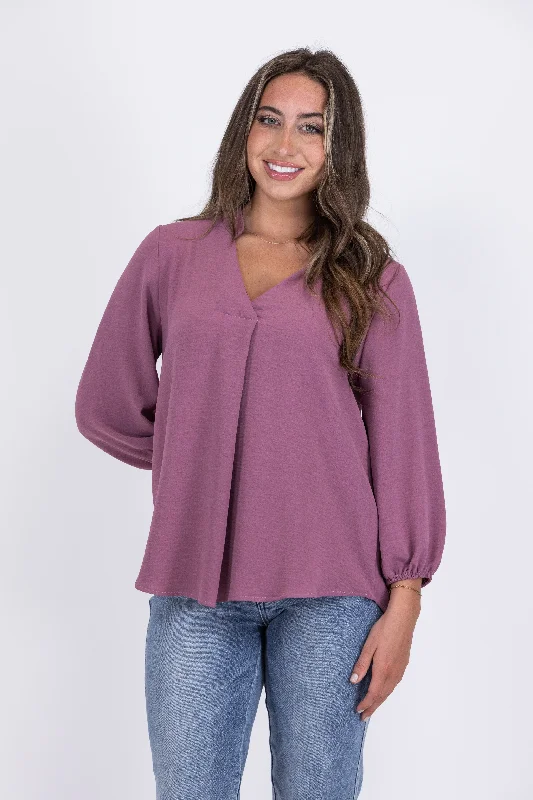Stitch It Together Women's Loose 3/4 Sleeve Top *Final Sale* Dynamic Women's Moto