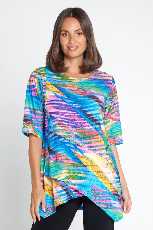 Judith Top - Rainbow Mirage Sporty Women's Tennis