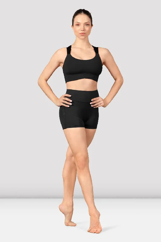 Ladies Mirella Majesty Cross Back Crop Top Bold Women's Statement