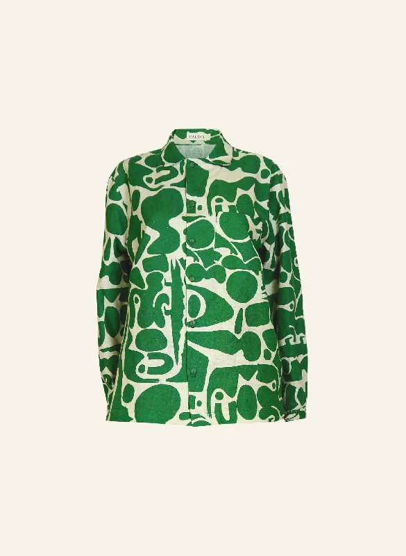Kit Shirt - Green Cave - Long Sleeve Disco