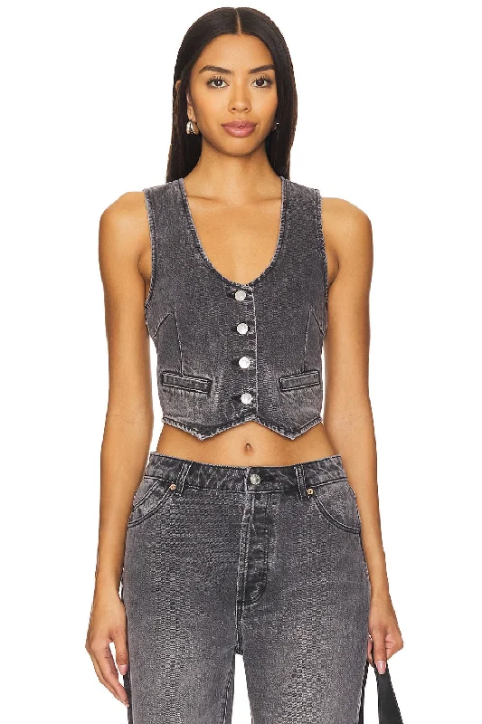 Dallas Vest Worn Black Dynamic Women's High - energy
