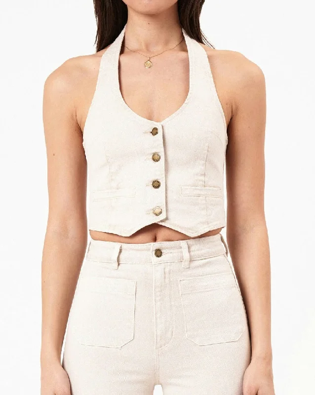 Halter Vest - Off White Cool Women's Skate