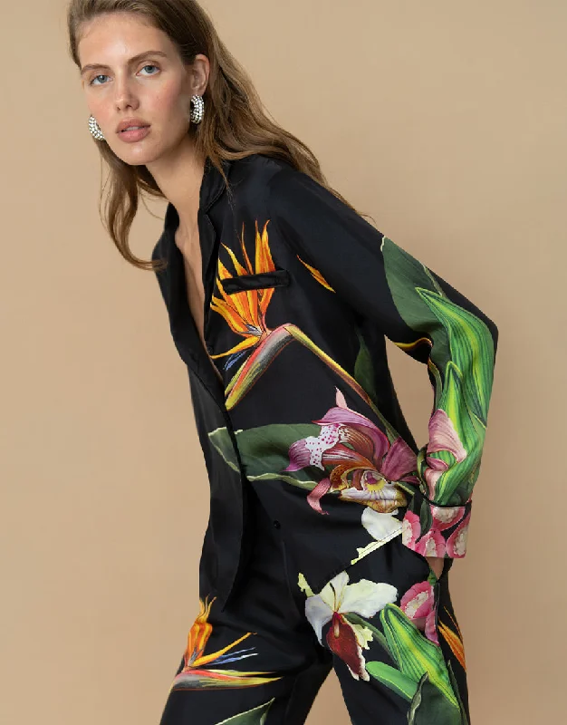 Eden Twill Shirt - Orchid Black - SALE Street