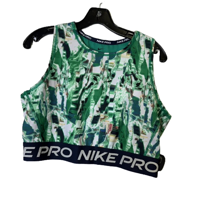 Athletic Tank Top By Nike Apparel In Green, Size: L Practical Women's Quick - dry