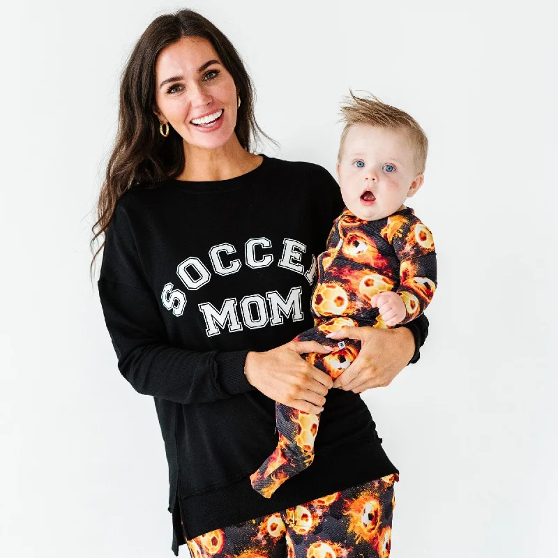 Soccer Mom Crew Neck Sweatshirt Edgy Women's Punk