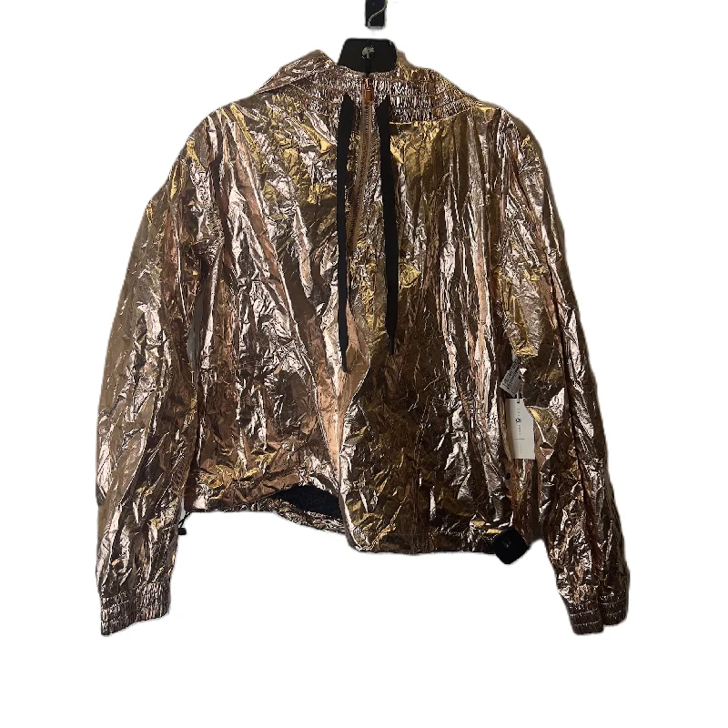 Athletic Jacket By Lou And Grey In Gold, Size: L Country