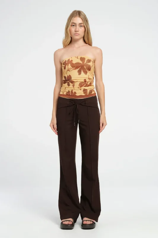Harlow Polka Top Butter Floral performance
