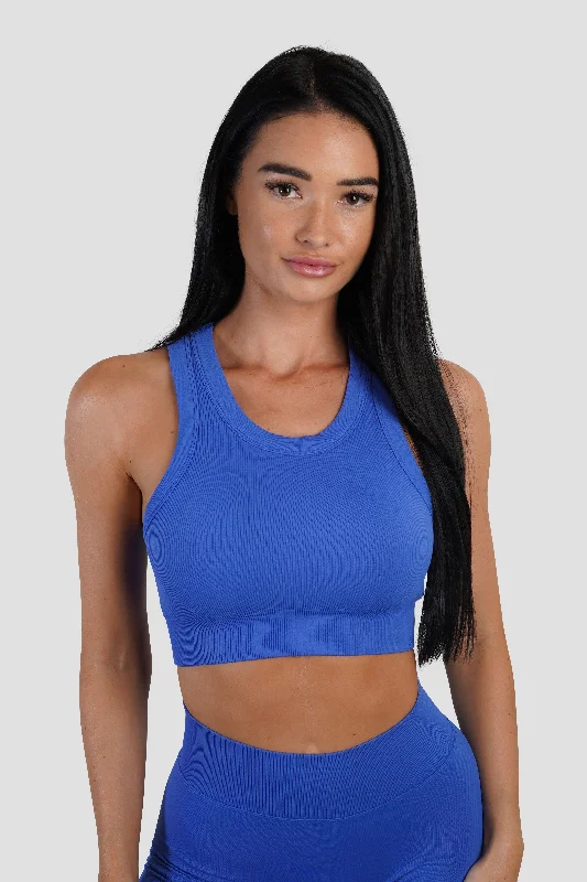 KTP RIBBED TANK - ELECTRIC BLUE Casual Women's Loose - fitting