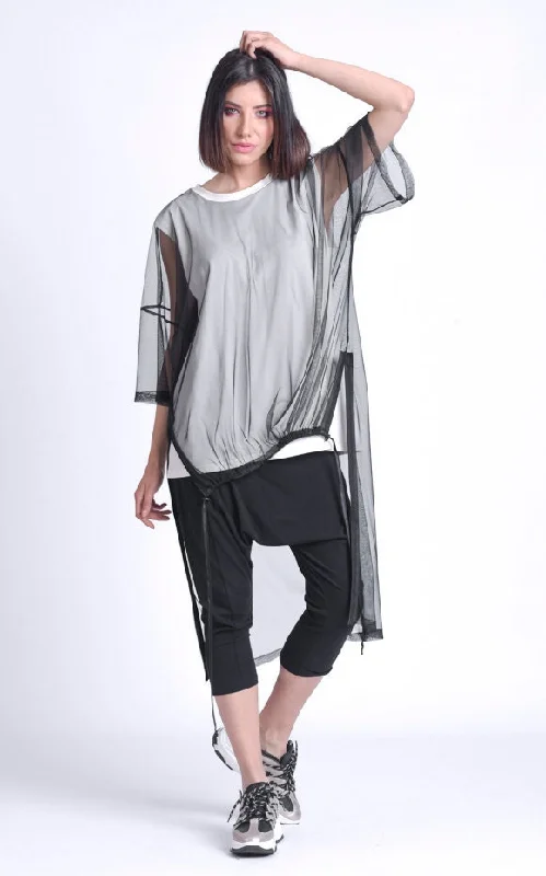 Oversize Long Tunic Top Confident Women's Power