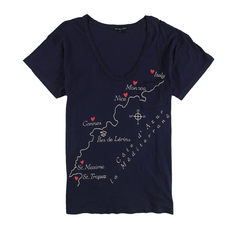 Truly Madly Deeply Womens Iles De Lerins Graphic T-Shirt Rugged Women's Outdoor 