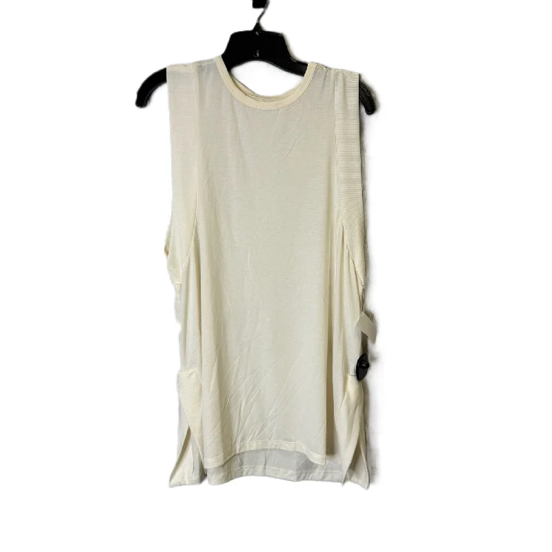 Athletic Tank Top By Old Navy In Cream, Size: M Tough Women's Military - inspired