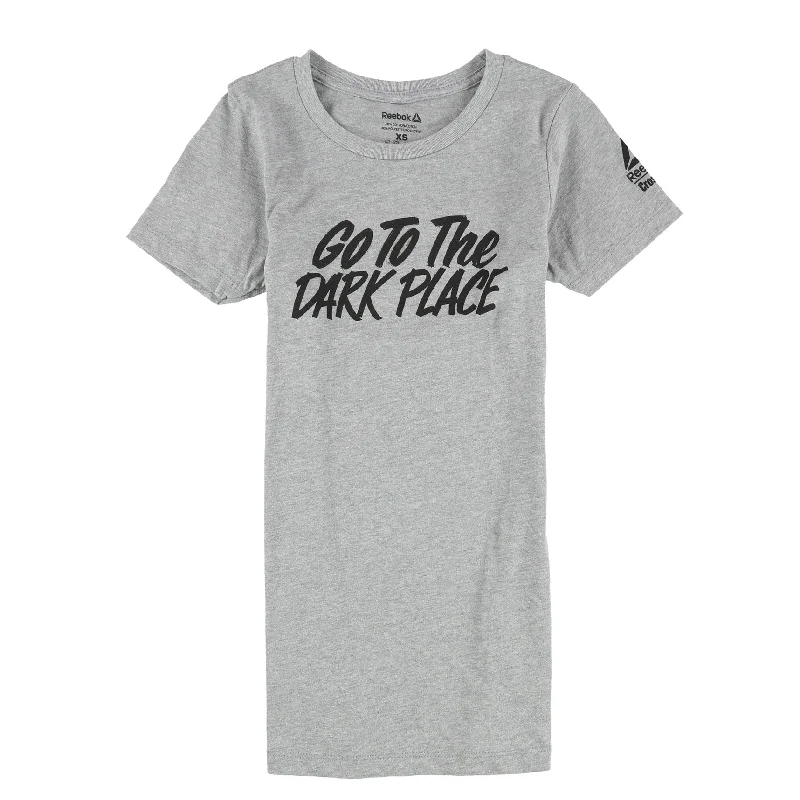Reebok Womens Go To The Dark Place Graphic T-Shirt, Grey, X-Small Cozy Women's Sherpa - lined