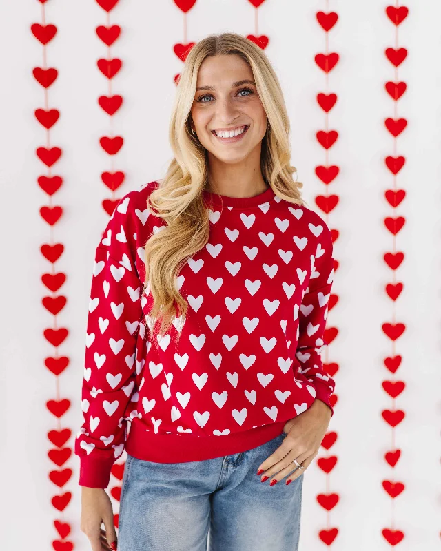 Heart Beet Women's Sweatshirt Dynamic Women's Moto