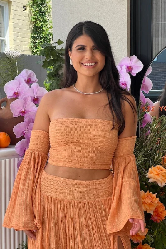 Calypso Top Apricot/Gold Feminine Women's Soft 