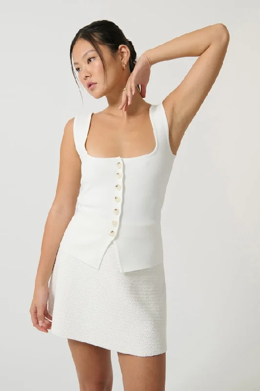 Margarita Top White Earthy Women's 