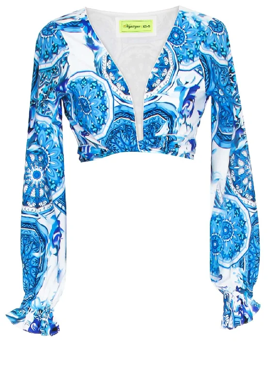 Siciliana - Aurora Crop Top (Off-White) Compression