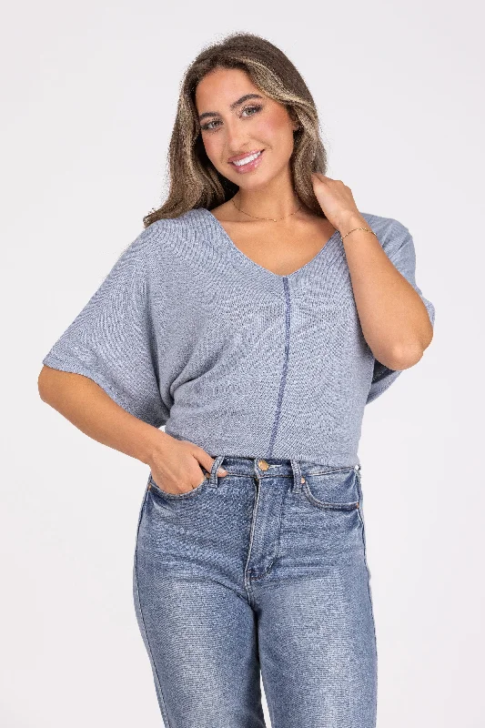 Set In Your Ways Women's Oversized Short Sleeve Top * Final Sale* Trendy Women's Oversized