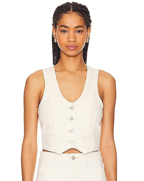 Dallas Vest - Buttercream Sleek Women's 