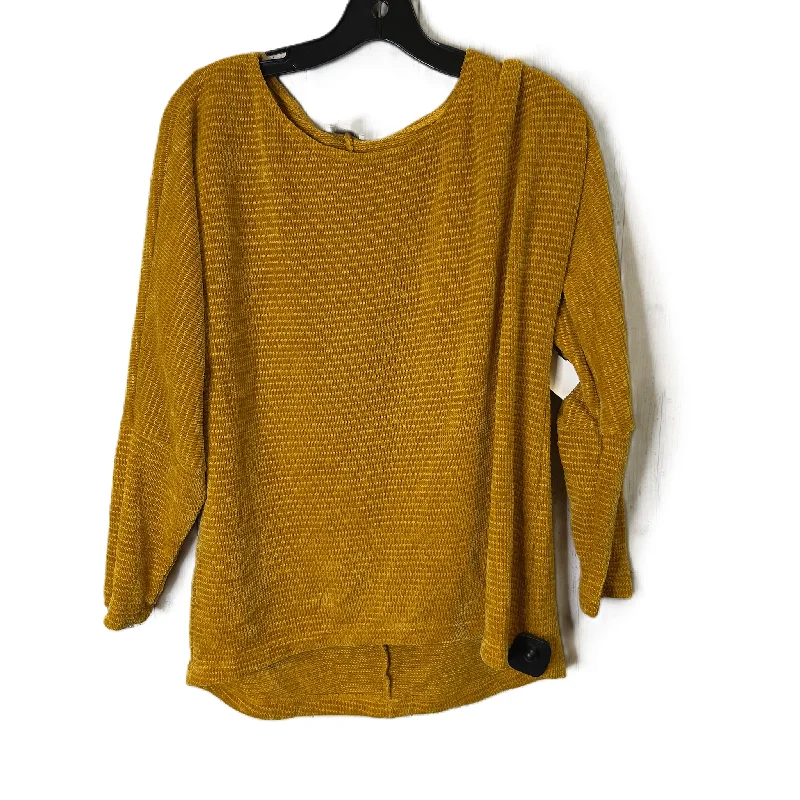 Sweater By Chenault In Yellow, Size: L Sporty Women's Athleisure 