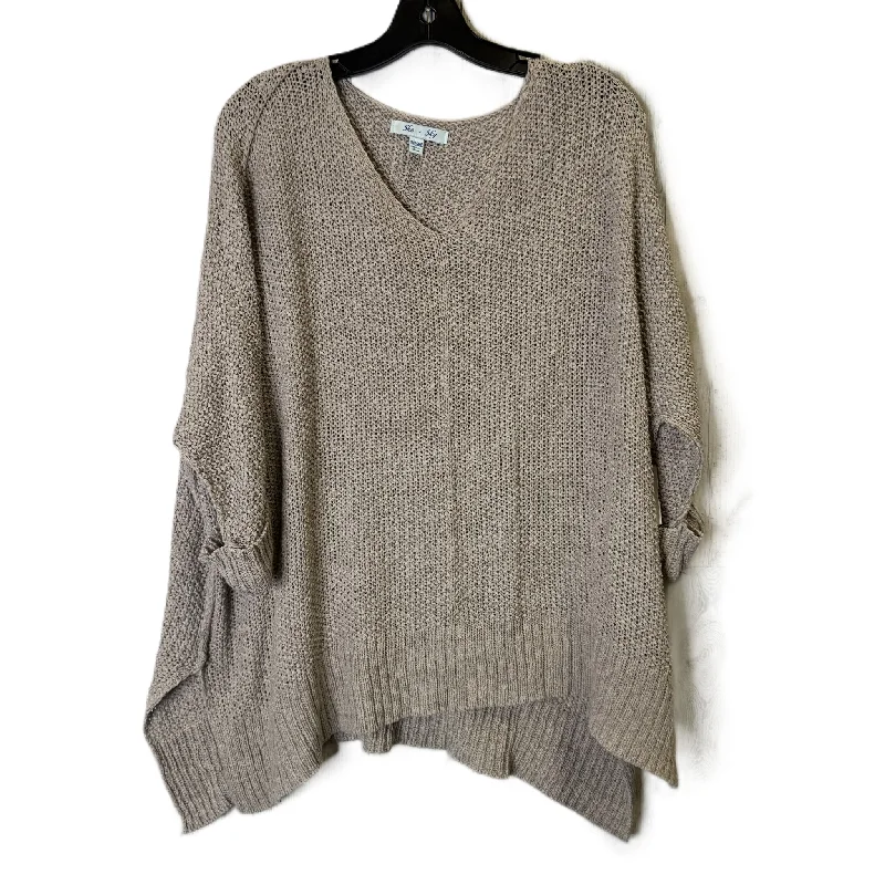 Top Long Sleeve By She + Sky In Grey, Size: Osfm Classic Women's Tweed