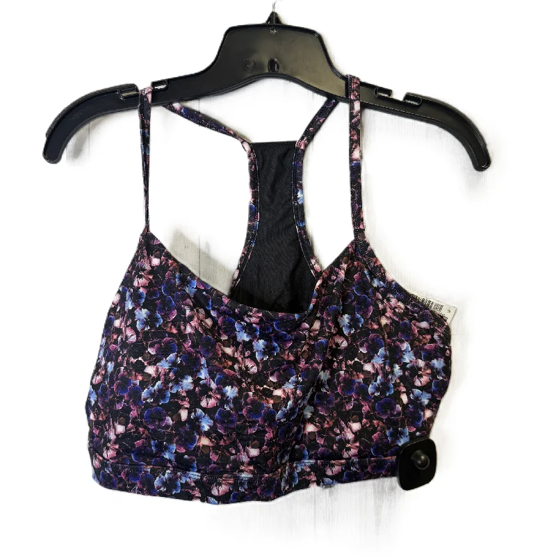 Athletic Bra By Fabletics In Floral Print, Size: L Feminine Women's Style 