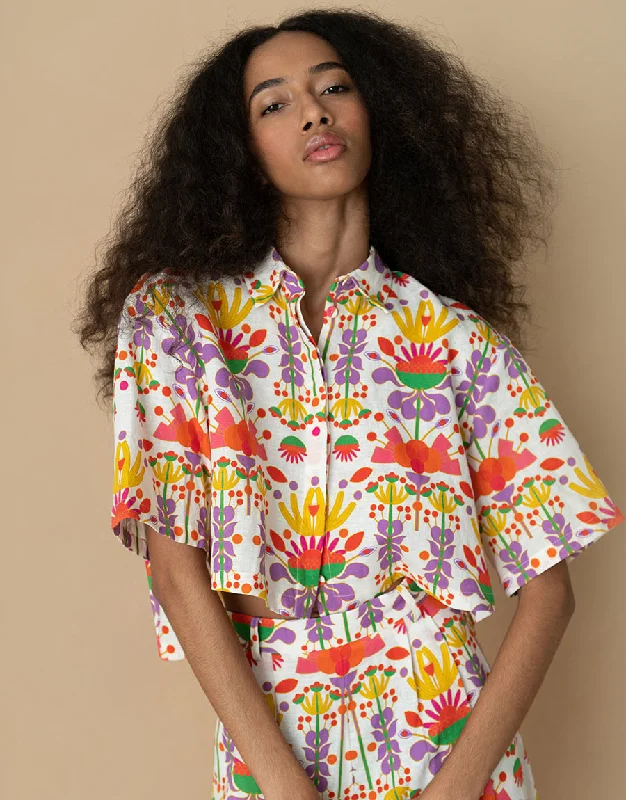 Alani Linen Top - Avatar White - SALE Modern Women's 