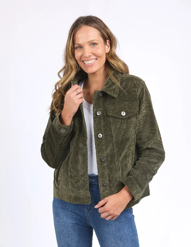 Fleur Cord Jacket Clover Refined Women's Velvet