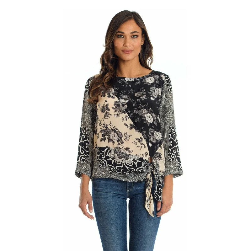 Nita Charcoal Top Casual Women's Loose - fitting