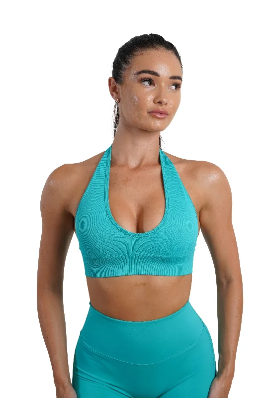 CORE HALTER BRA - TURQUOISE Sophisticated Women's Tailored