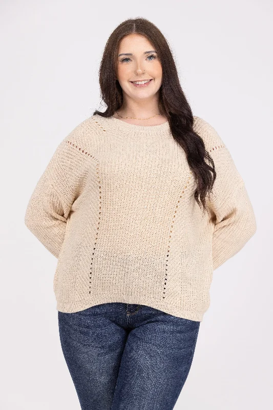 Seeing Diamonds Women's Classic Open Knit Sweater * Final Sale* Cozy Women's Sherpa - lined