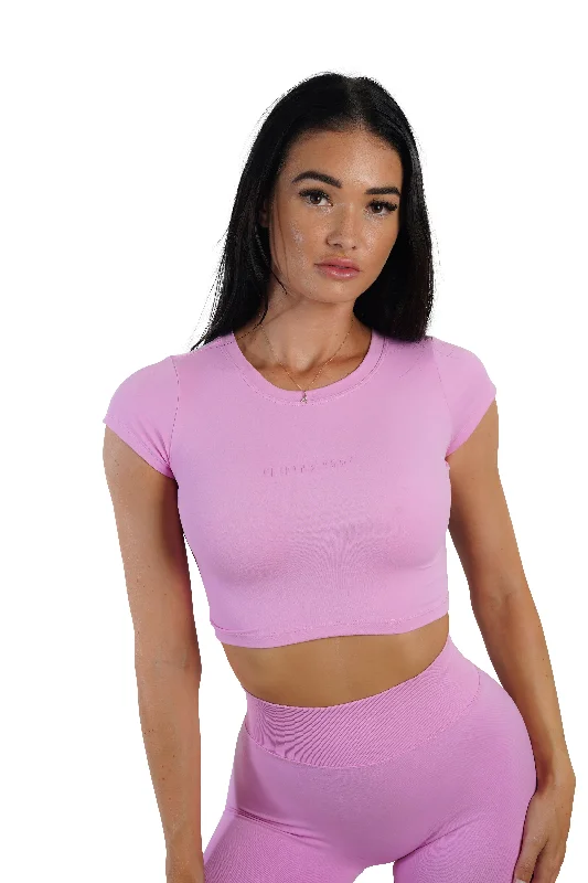 KTP CROPPED TEE - BUBBLEGUM European