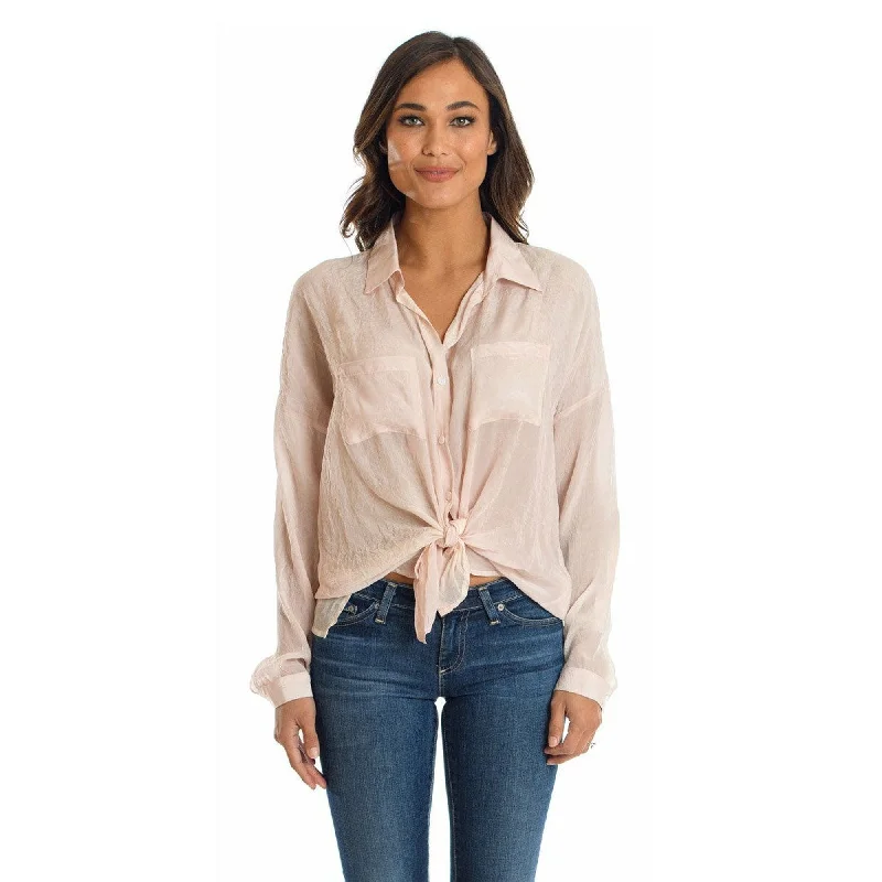 Kennedy Blush Button Down Top British Gentlewoman Style