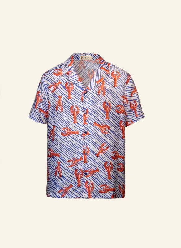 Kit Shirt - Blue Lobster Traditional Women's 