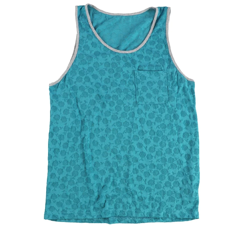 Tags Weekly Womens Flowers Tank Top, Blue, Medium Confident Women's Power