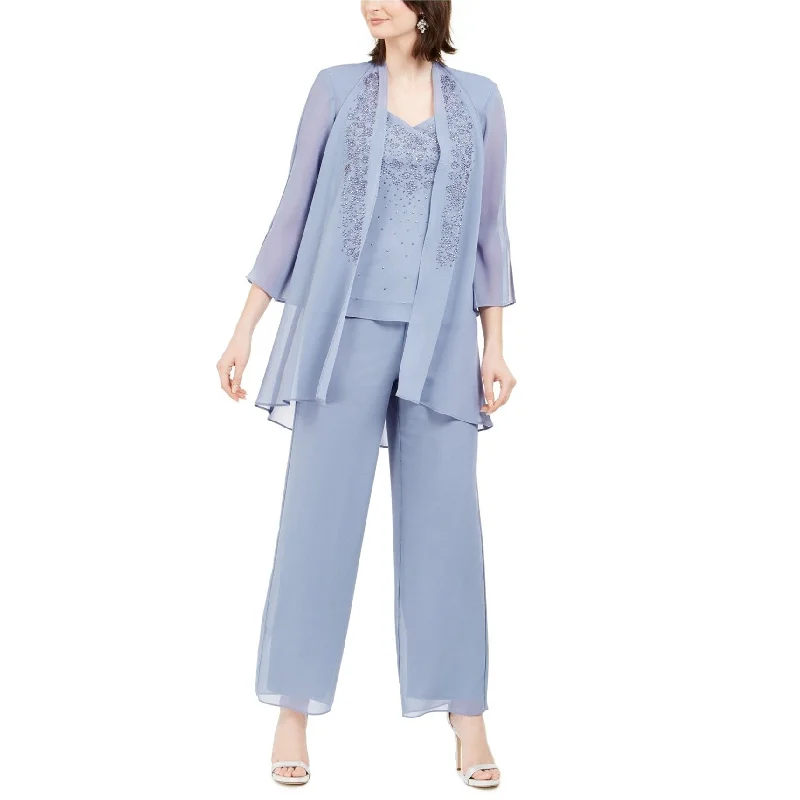 R & M Richards Womens Beaded Cardigan Sweater, Blue, 16 Scandinavian