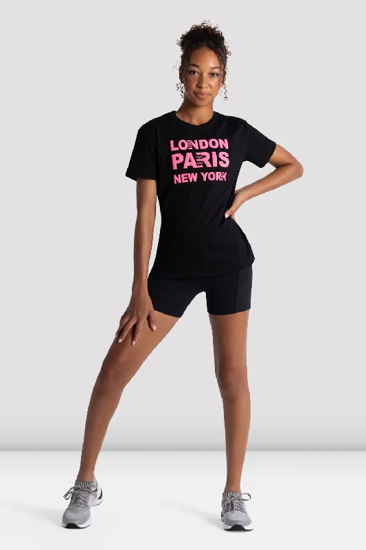Adult City Print Top Minimalist Women's Casual