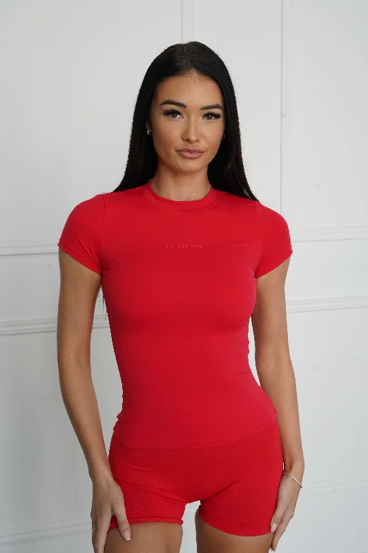 Stella Tee - Red Edgy Women's Punk