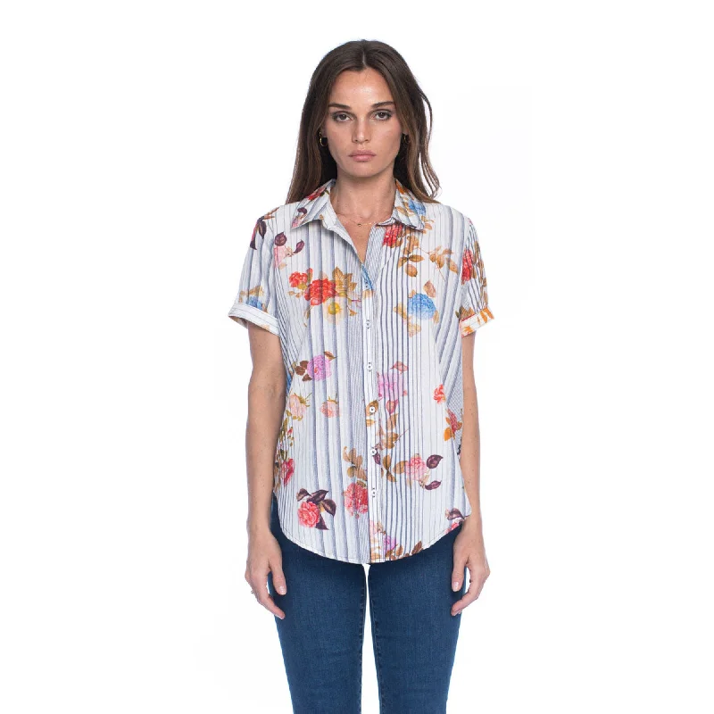Malia Stripe Top Stylish Women's Tropical 