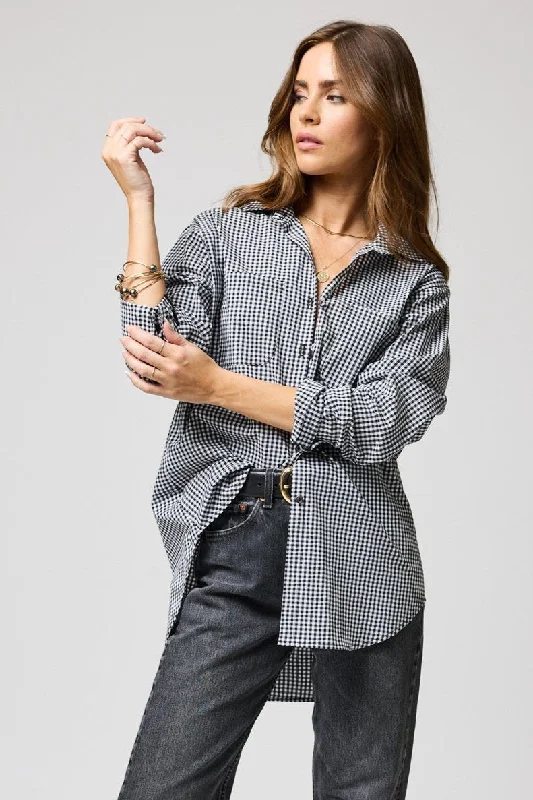 THE GINGHAM FAVORITE SHIRT Trendy Women's Oversized